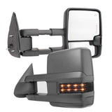 2014-2018 New Style Chevy/GMC Tow Mirrors - Black or Chrome - Power/Heat/Signal/Cargo Lamps