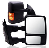 Tow Mirrors for 2008–2016 Ford F-250 F-350 F-450 F-550 Super Duty | Power Heated Turn Signal Mirrors Pair