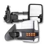 2007-2013 New Style Chevy/GMC Tow Mirrors - Black or Chrome - Power/Heat/Signal/Cargo Lamps