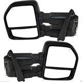 2015-2018 F-150 Tow Mirrors - Black or Chrome - Power/Heat/Signal/Puddle Lamps